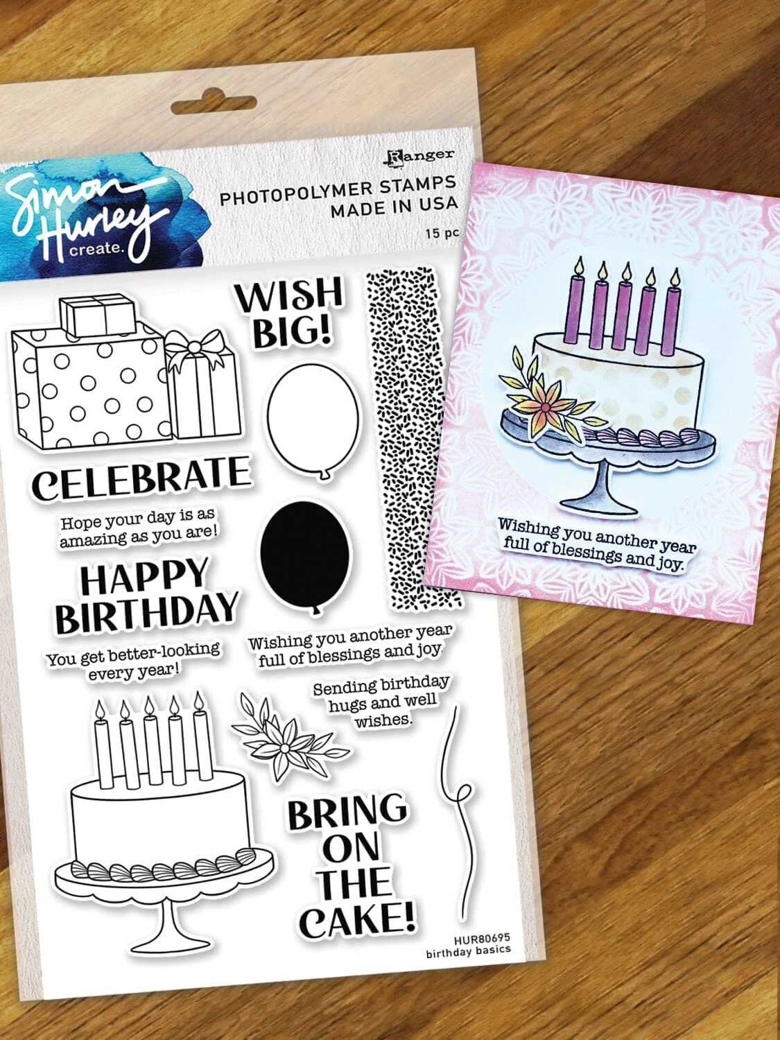 Simon Hurley Create. Photopolymer Stamp Birthday Basics 5 Simon Hurley Create. Photopolymer Stamp Birthday Basics - Image 3