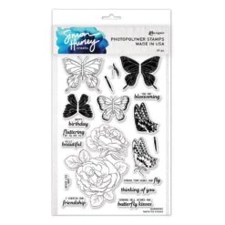 Simon Hurley Create. Photopolymer Stamp Butterfly Kisses