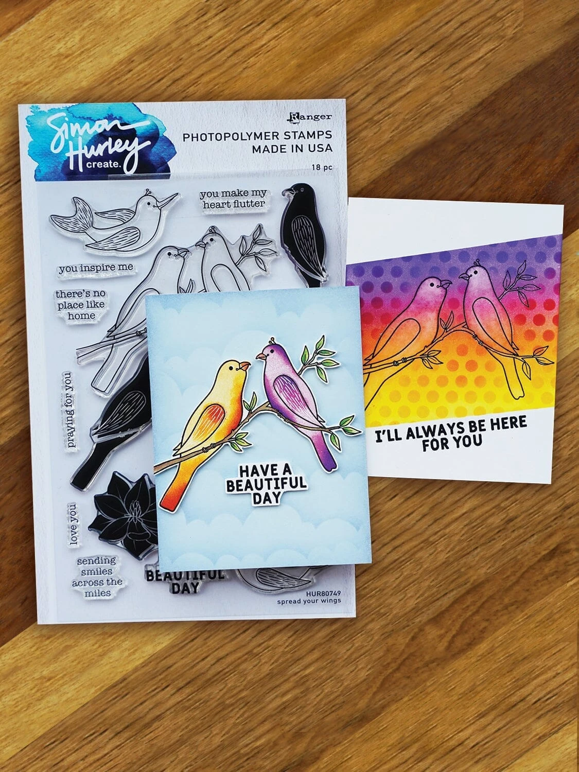 Simon Hurley Create. Photopolymer Stamp Spread Your Wings 4 Simon Hurley Create. Photopolymer Stamp Spread Your Wings - Image 2