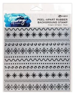 Simon Hurley Create. Peel-Apart Background Stamp Magic Stripes