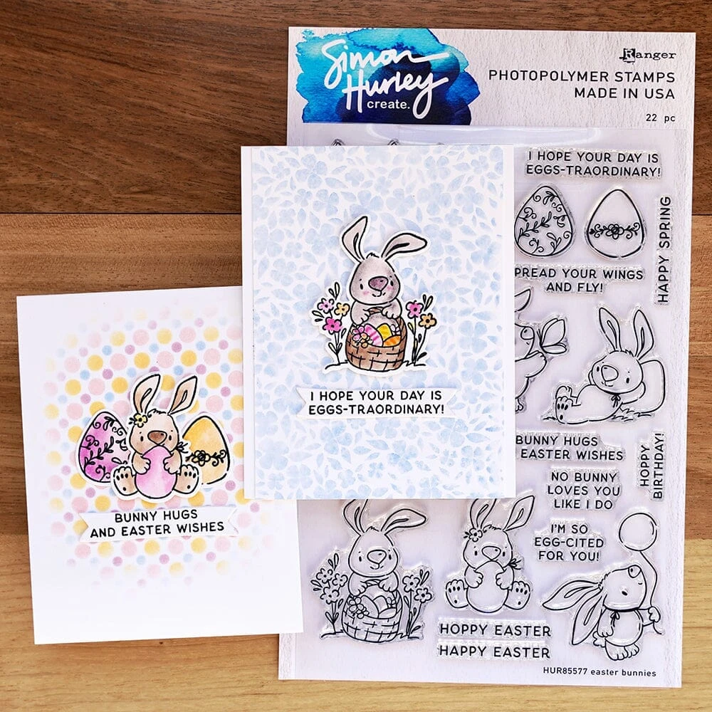 Simon Hurley Create. Photopolymer Stamp Easter Bunnies 4 Simon Hurley Create. Photopolymer Stamp Easter Bunnies - Image 2