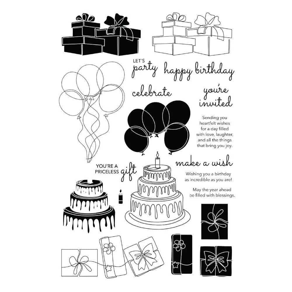 Simon Hurley Create. Photopolymer Stamp Birthday Party 6 Simon Hurley Create. Photopolymer Stamp Birthday Party - Image 4