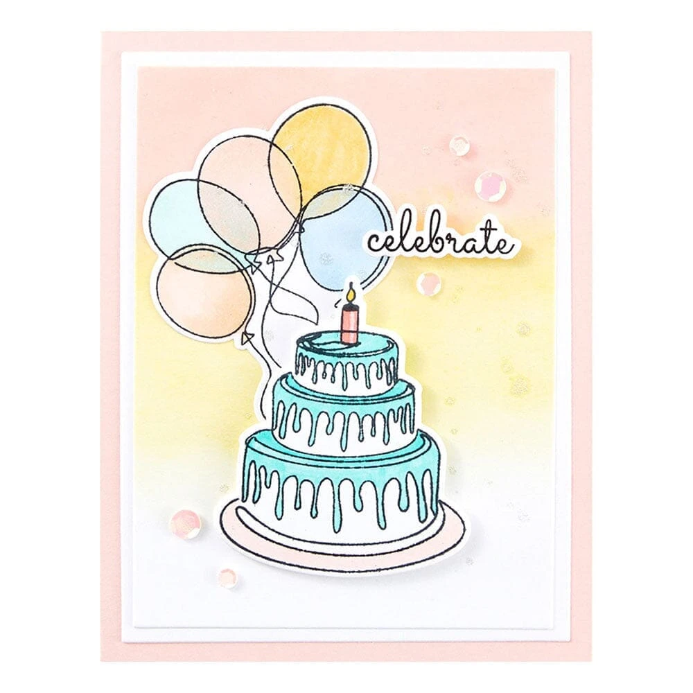 Simon Hurley Create. Photopolymer Stamp Birthday Party 5 Simon Hurley Create. Photopolymer Stamp Birthday Party - Image 3