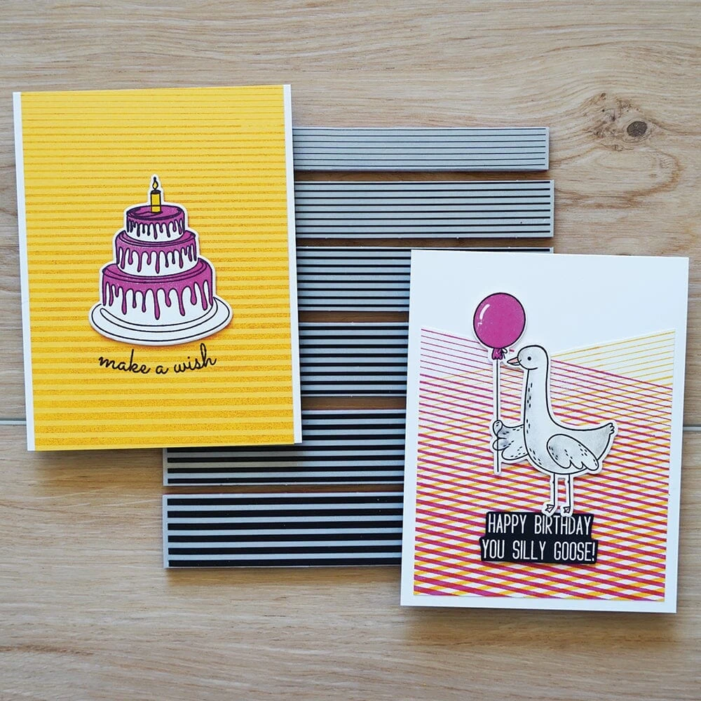 Simon Hurley Create. Peel-Apart Background Stamp Fading Lines 4 Simon Hurley Create. Peel-Apart Background Stamp Fading Lines - Image 2