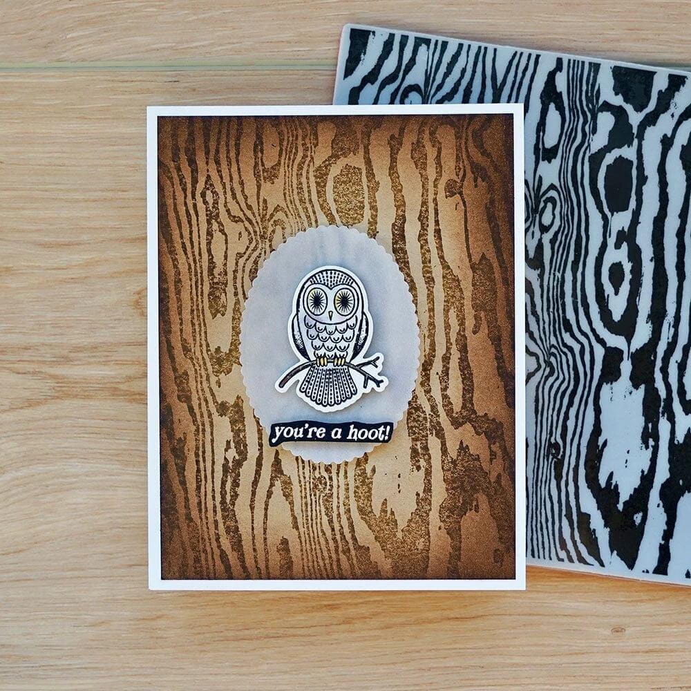 Simon Hurley Create. Background Stamp Bold Woodgrain 4 Simon Hurley Create. Background Stamp Bold Woodgrain - Image 2