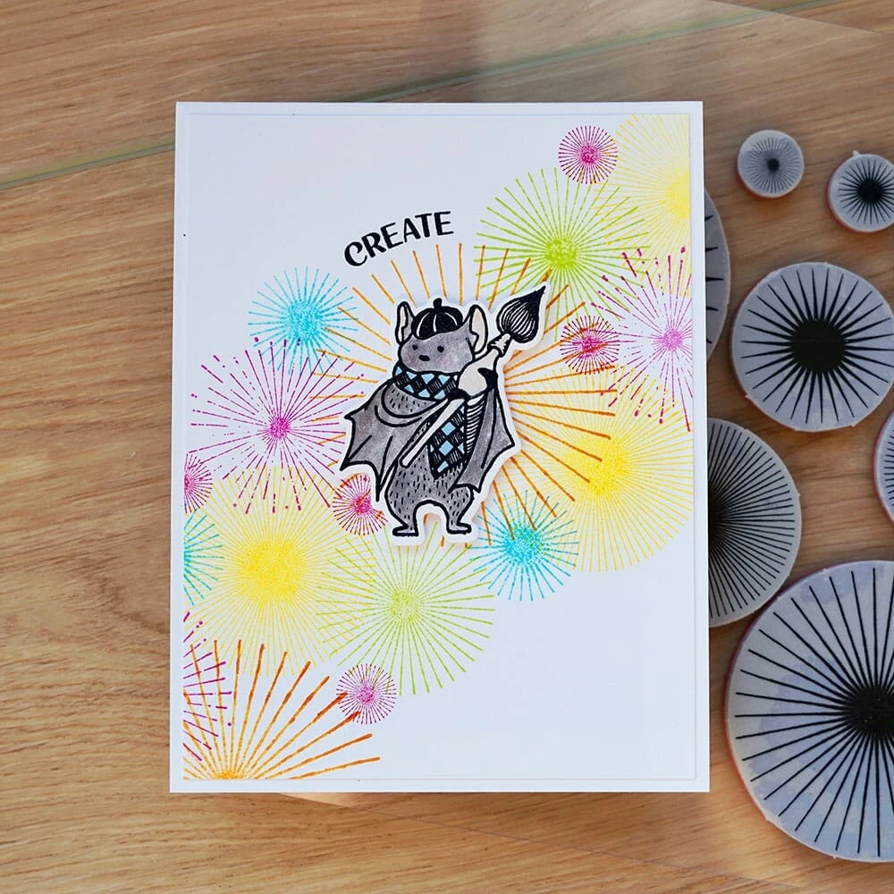 Simon Hurley Create. Cling Stamp Bursts 4 Simon Hurley Create. Cling Stamp Bursts - Image 2