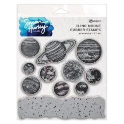 Simon Hurley Create. Cling Stamp Planetary