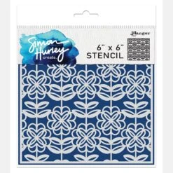 Simon Hurley Create. Stencil 6x6 Flower Power