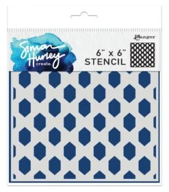 Simon Hurley Create. Stencil 6x6 Honey Hive