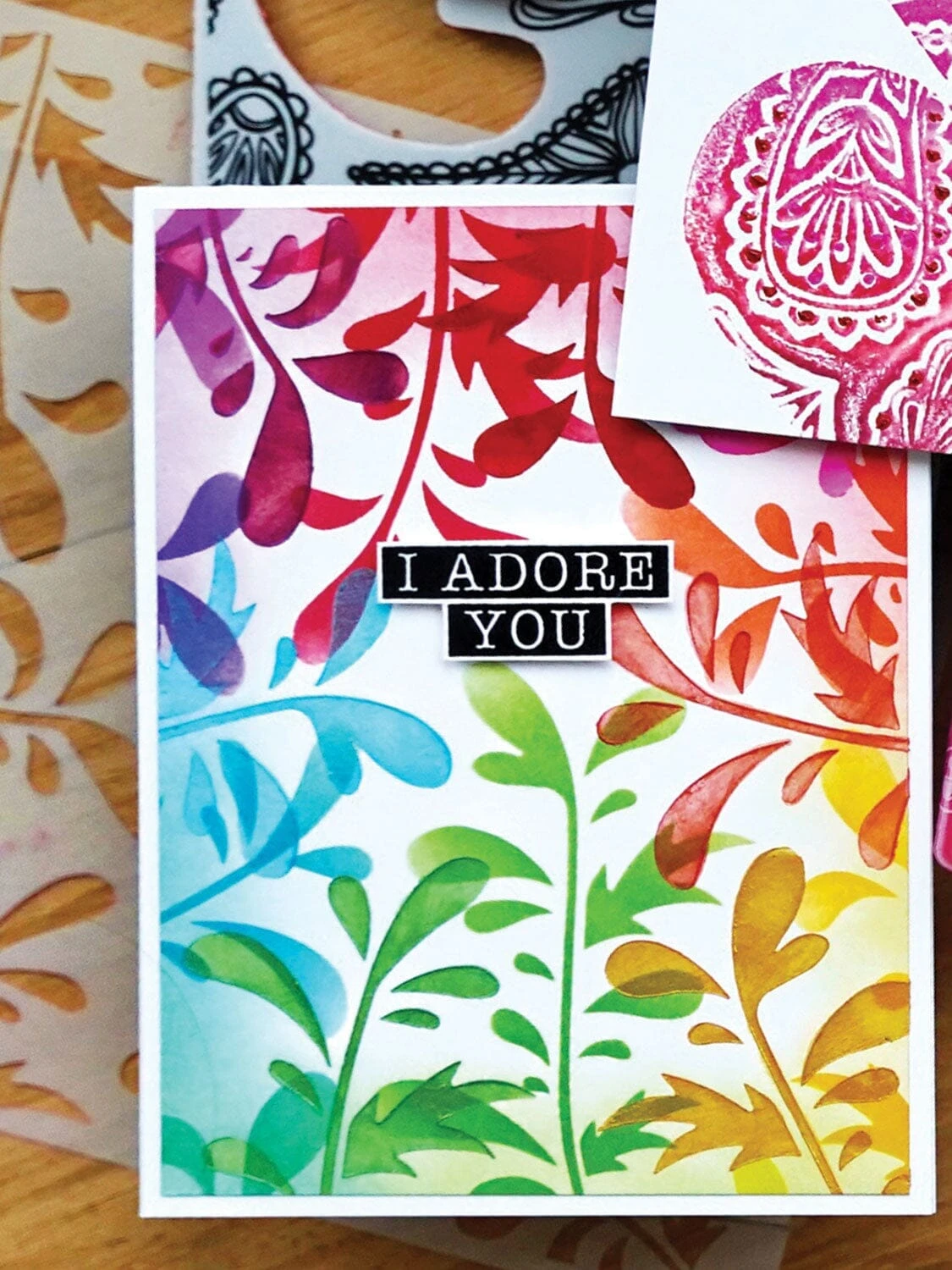 Simon Hurley Create. Stencil 6x6 Grand Greenery 4 Simon Hurley Create. Stencil 6x6 Grand Greenery - Image 2