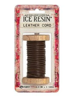 ICE ResinÂ® Leather Cord 2.5mm Brown