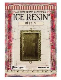 ICE Resin® Milan Bezels: Antique Bronze Medium Rectangle, 1pc.