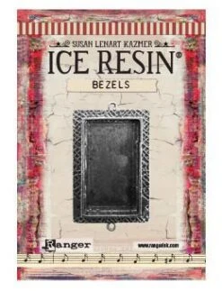 ICE Resin® Milan Bezels: Antique Silver Medium Rectangle, 1pc.
