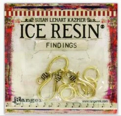 ICE Resin® Findings S Hooks & Jump Rings: Antique Bronze