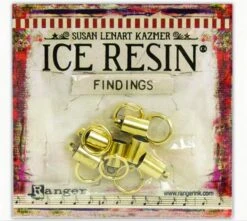 ICE Resin® Findings 6mm End Caps & Jump Rings: Antique Bronze