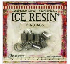 ICE Resin® Findings 7mm End Caps & Jump Rings: Antique Silver