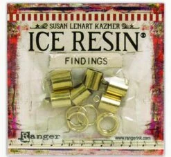 ICE Resin® Findings 8mm End Caps & Jump Rings: Antique Bronze