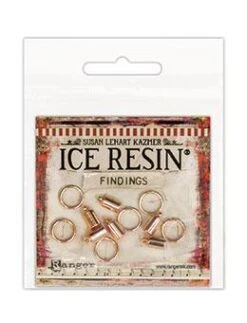 ICE Resin® Findings 5mm End Caps & 10mm Jump Rings: Rose