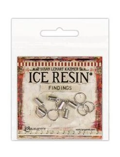 ICE Resin® Findings 5mm End Caps & 10mm Jump Rings: Sterling
