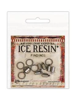 ICE Resin® Findings 5mm End Caps & 10mm Jump Rings: Antique Silver
