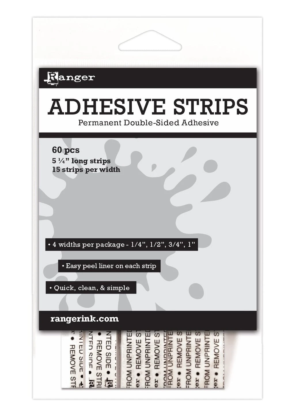 Ranger Double-Sided Adhesive Strips, 60pk 3 Ranger Double-Sided Adhesive Strips, 60pk