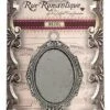 Rue Romantique Large Oval Antique Silver Closed Bezel, 1 Pc.