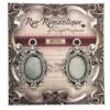 Rue Romantique Oval Antique Silver Small Closed Bezel, 2 Pcs. 1 Rue Romantique Oval Antique Silver Small Closed Bezel, 2 Pcs. -RANGER ART SUPPLIES KR111SilverClosed