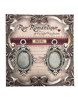 Rue Romantique Oval Antique Silver Small Closed Bezel, 2 Pcs. 3 Rue Romantique Oval Antique Silver Small Closed Bezel, 2 Pcs.