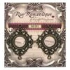 Rue Romantique Small Diamond Filigree Brass Open Bezel, 2 Pc. 1 Rue Romantique Small Diamond Filigree Brass Open Bezel, 2 Pc. -RANGER ART SUPPLIES KR113BrassOpen