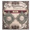 Rue Romantique Small Diamond Filigree Silver Open Bezel, 2 Pc. 2 Rue Romantique Small Diamond Filigree Silver Open Bezel, 2 Pc. -RANGER ART SUPPLIES KR113SilverOpen