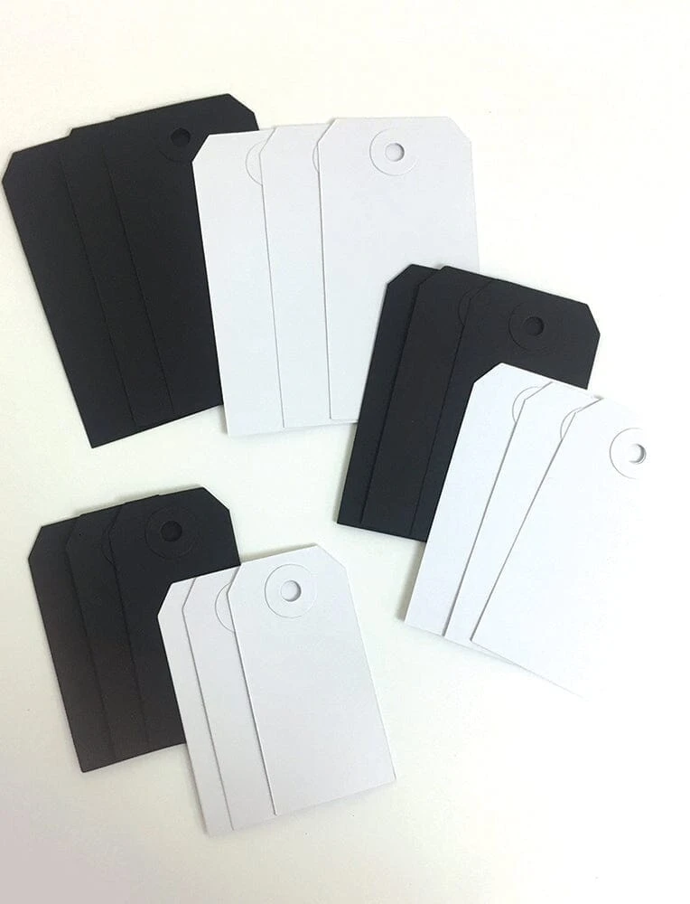 Letter It™ Black & White Assorted Tags, 18pc 4 Letter It™ Black & White Assorted Tags, 18pc - Image 2