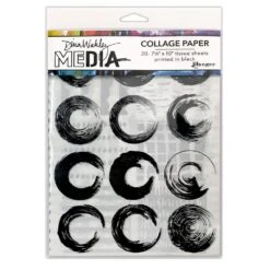 Dina Wakley Media Collage Paper - Elements