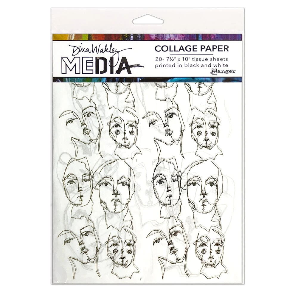 Dina Wakley Media Collage Paper - Church Doodles 3 Dina Wakley Media Collage Paper - Church Doodles