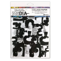 Dina Wakley Media Collage Paper Painted Marks