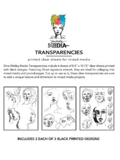 Dina Wakley Media Transparencies - Abstract Portraits Set 1 7 Dina Wakley Media Transparencies - Abstract Portraits Set 1 -RANGER ART SUPPLIES MDA80534 DWM Transparencies AbstractPortraits Set1 Sec 771a4d7e 2082 47d8 9d16 696182bf87bc