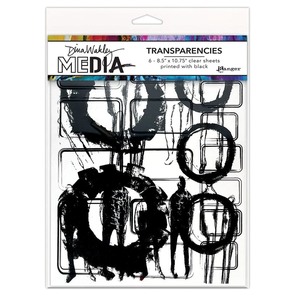Dina Wakley Media Transparencies - Frames & Figures Set 1 3 Dina Wakley Media Transparencies - Frames & Figures Set 1