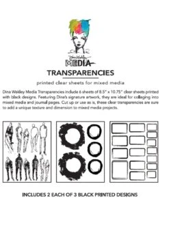 Dina Wakley Media Transparencies - Frames & Figures Set 1 7 Dina Wakley Media Transparencies - Frames & Figures Set 1 -RANGER ART SUPPLIES MDA80541 DWM Transparencies FramesAndFigures Content 0b709ead 8f27 4ae3 ac8e c04363c851b6