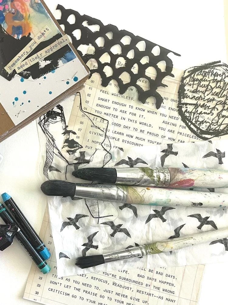 Dina Wakley Media Transparencies - Pattern Play Set 1 4 Dina Wakley Media Transparencies - Pattern Play Set 1 - Image 2