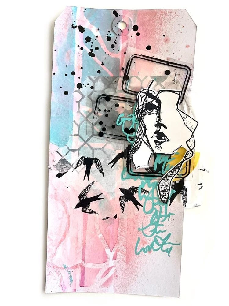 Dina Wakley Media Collage Paper - Flying Things 4 Dina Wakley Media Collage Paper - Flying Things - Image 2