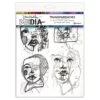 Dina Wakley Media Transparencies - Abstract Portraits Set 2 1 Dina Wakley Media Transparencies - Abstract Portraits Set 2 -RANGER ART SUPPLIES MDA82040 DWM Transparencies AbstractPortraits Set2