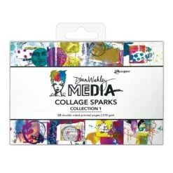 Dina Wakley Mixed Media Collage Sparks Collection 1