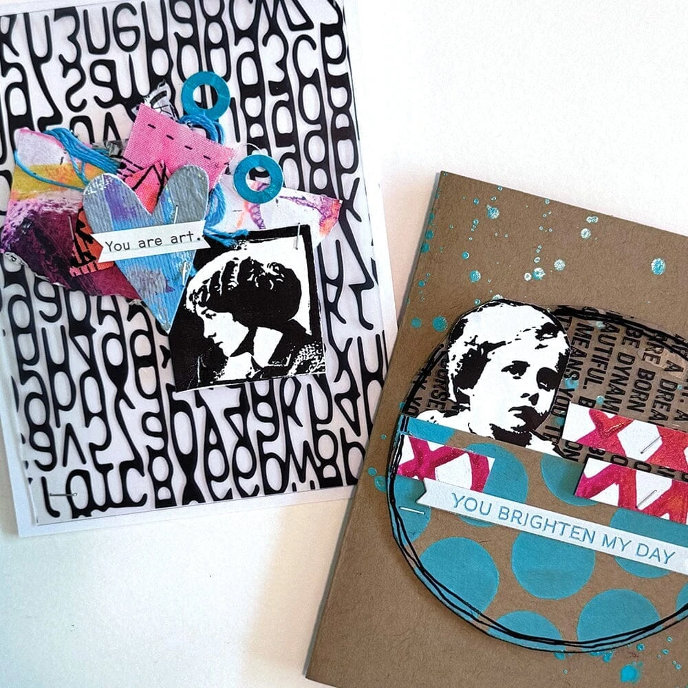 Dina Wakley Media Transparencies - Typography Set 2 4 Dina Wakley Media Transparencies - Typography Set 2 - Image 2