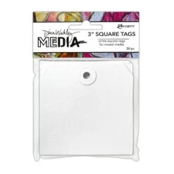 Dina Wakley Media 3" Square Tags, 20pcs