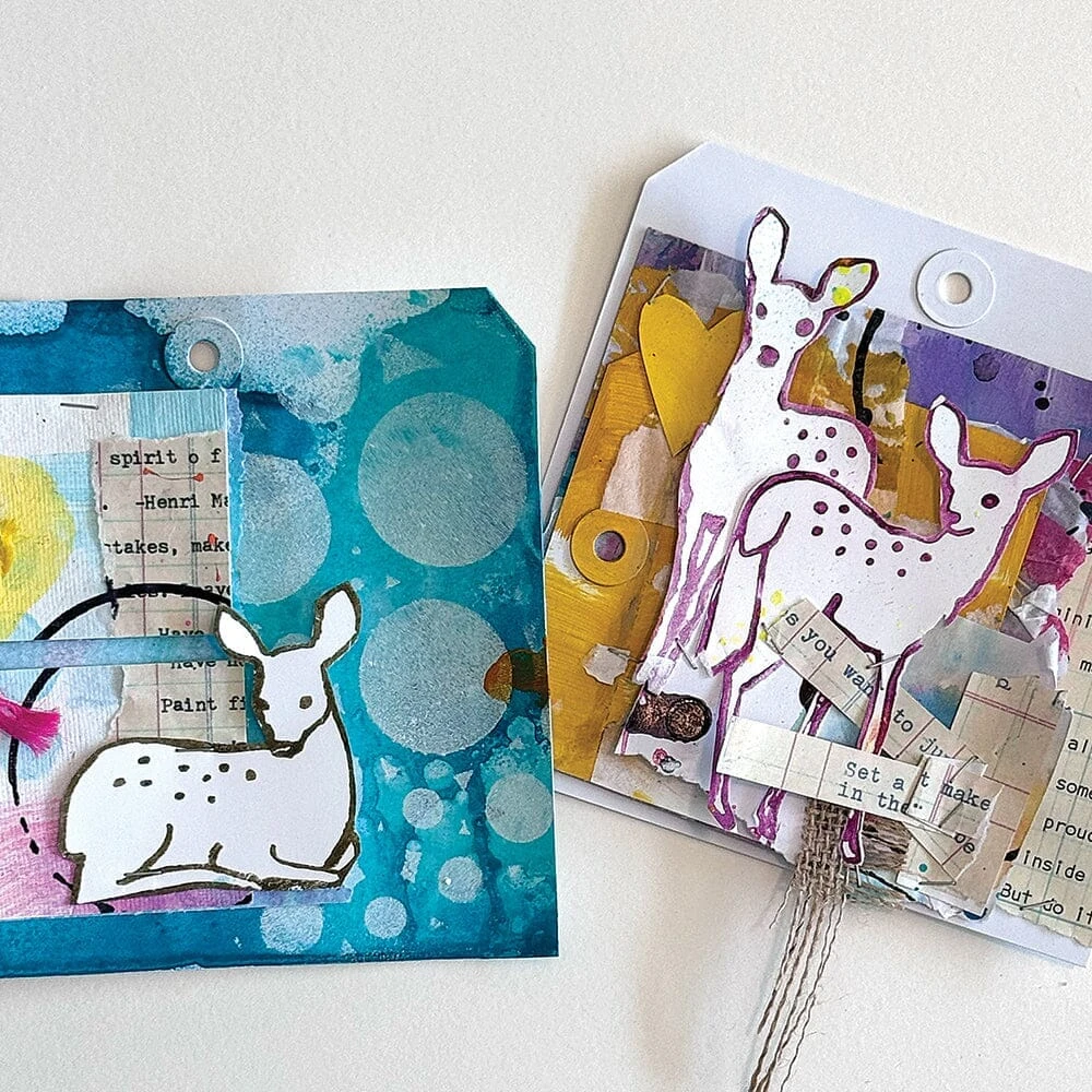 Dina Wakley Media 5" Square Tags, 20pcs 4 Dina Wakley Media 5" Square Tags, 20pcs - Image 2