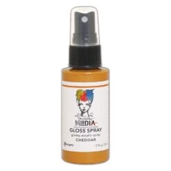 Dina Wakley Media Gloss Spray Cheddar, 2oz