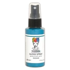 Dina Wakley Media Gloss Spray Ocean, 2oz