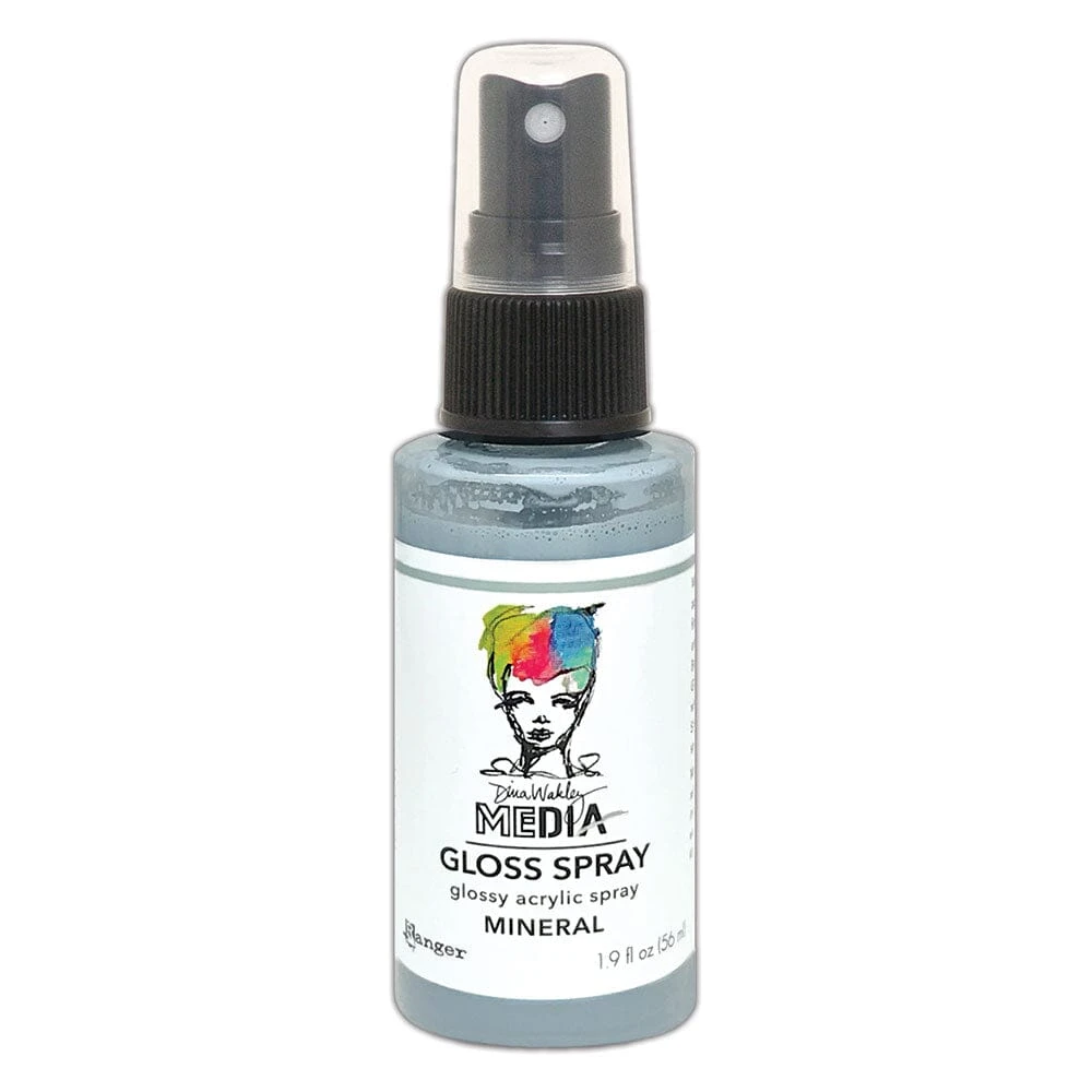 Dina Wakley Media Gloss Spray Mineral, 2oz 3 Dina Wakley Media Gloss Spray Mineral, 2oz