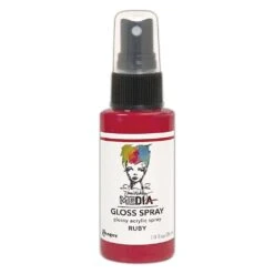 Dina Wakley Media Gloss Spray Ruby, 2oz