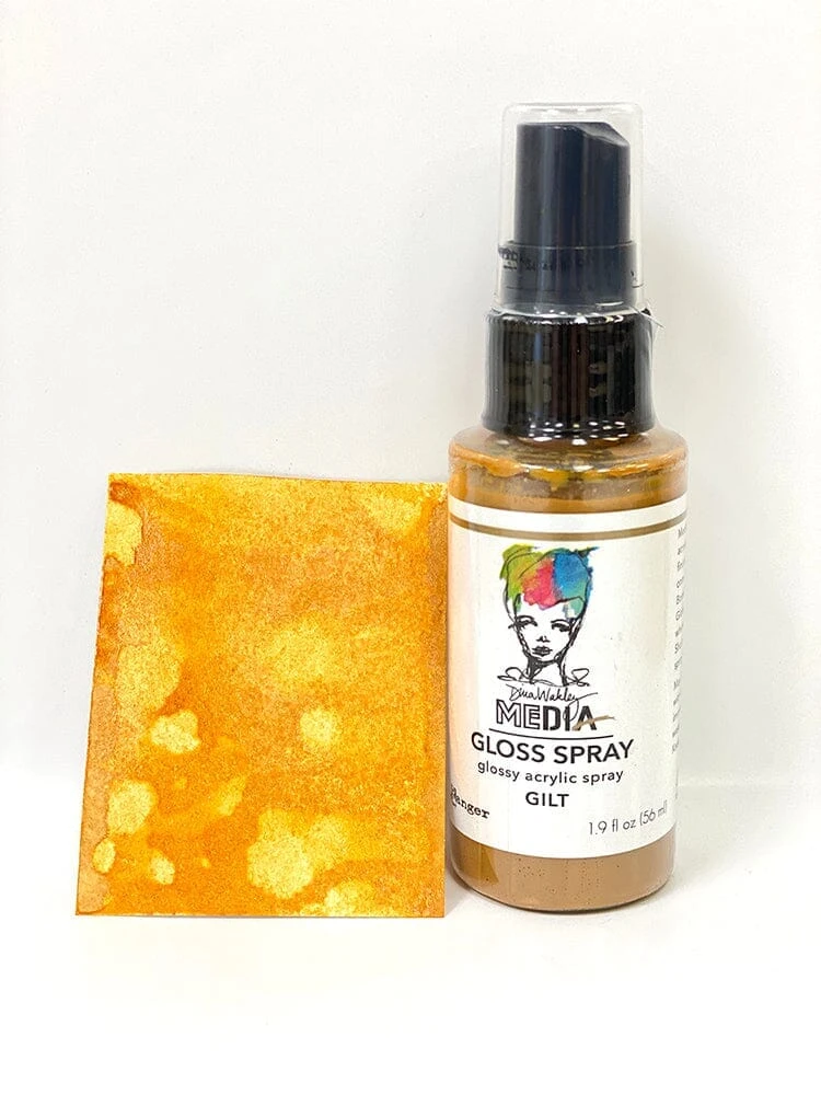 Dina Wakley Media Gloss Spray Gilt, 2oz 4 Dina Wakley Media Gloss Spray Gilt, 2oz - Image 2