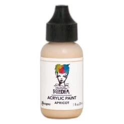 Dina Wakley Media Heavy Body Acrylic Paint Apricot, 1oz